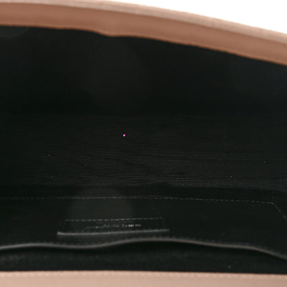 Saint Laurent Grain De Poudre Textured Mixed Matelasse Medium Triquilt Monogram Satchel Marble Pink 5 of 9