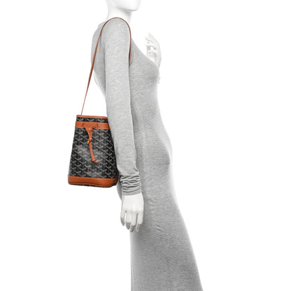 Goyard Goyardine Petit Flot Bucket Bag PM Black Gold 2 of 10