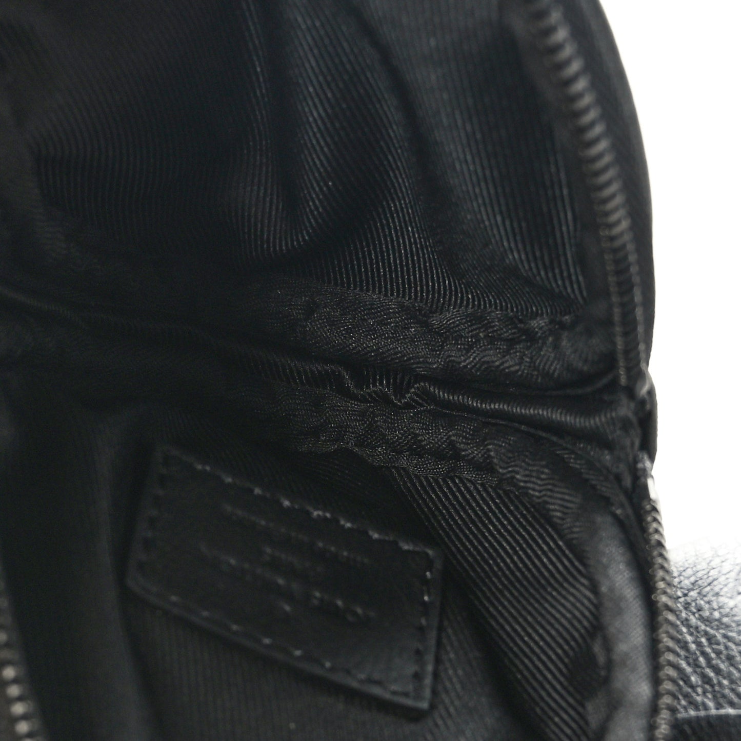 Calfskin Shadow Monogram Duo Slingbag Black