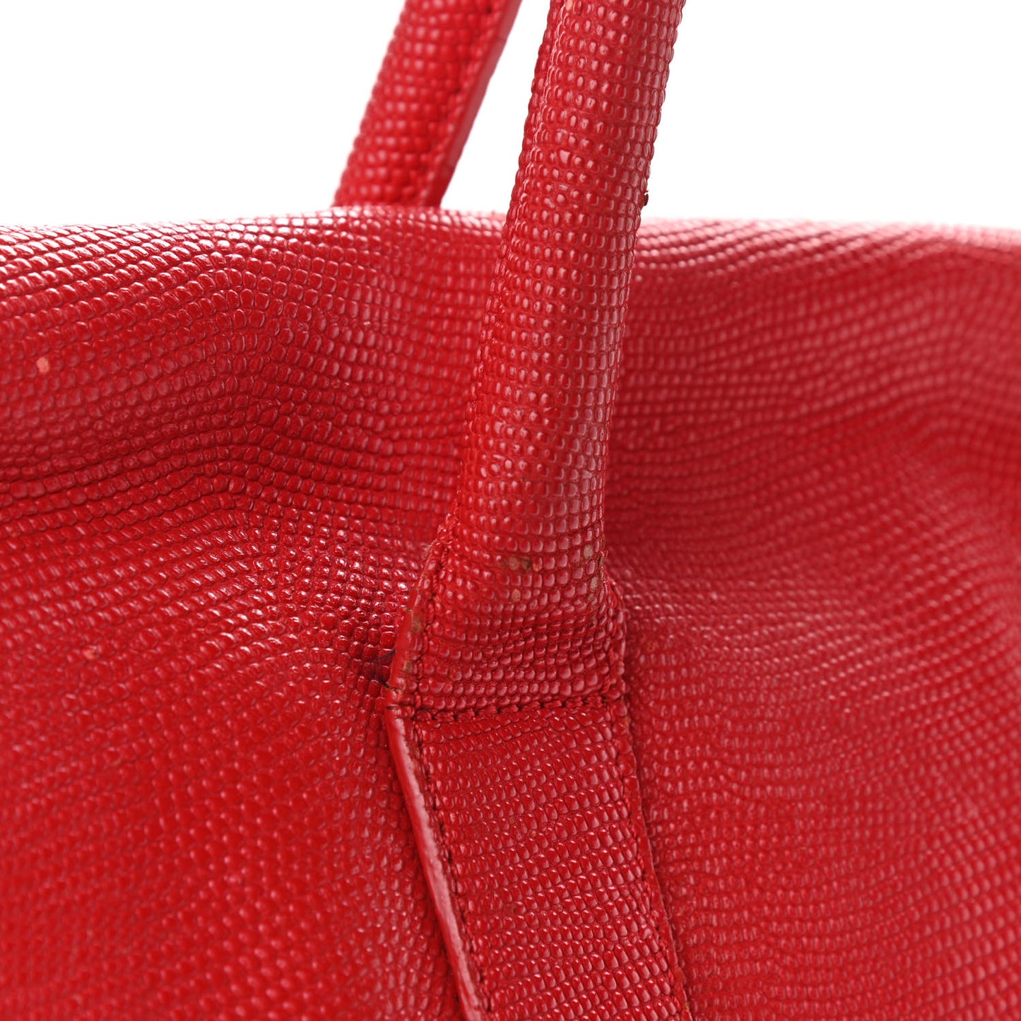 Lizard Embossed Calfskin Bayswater Red
