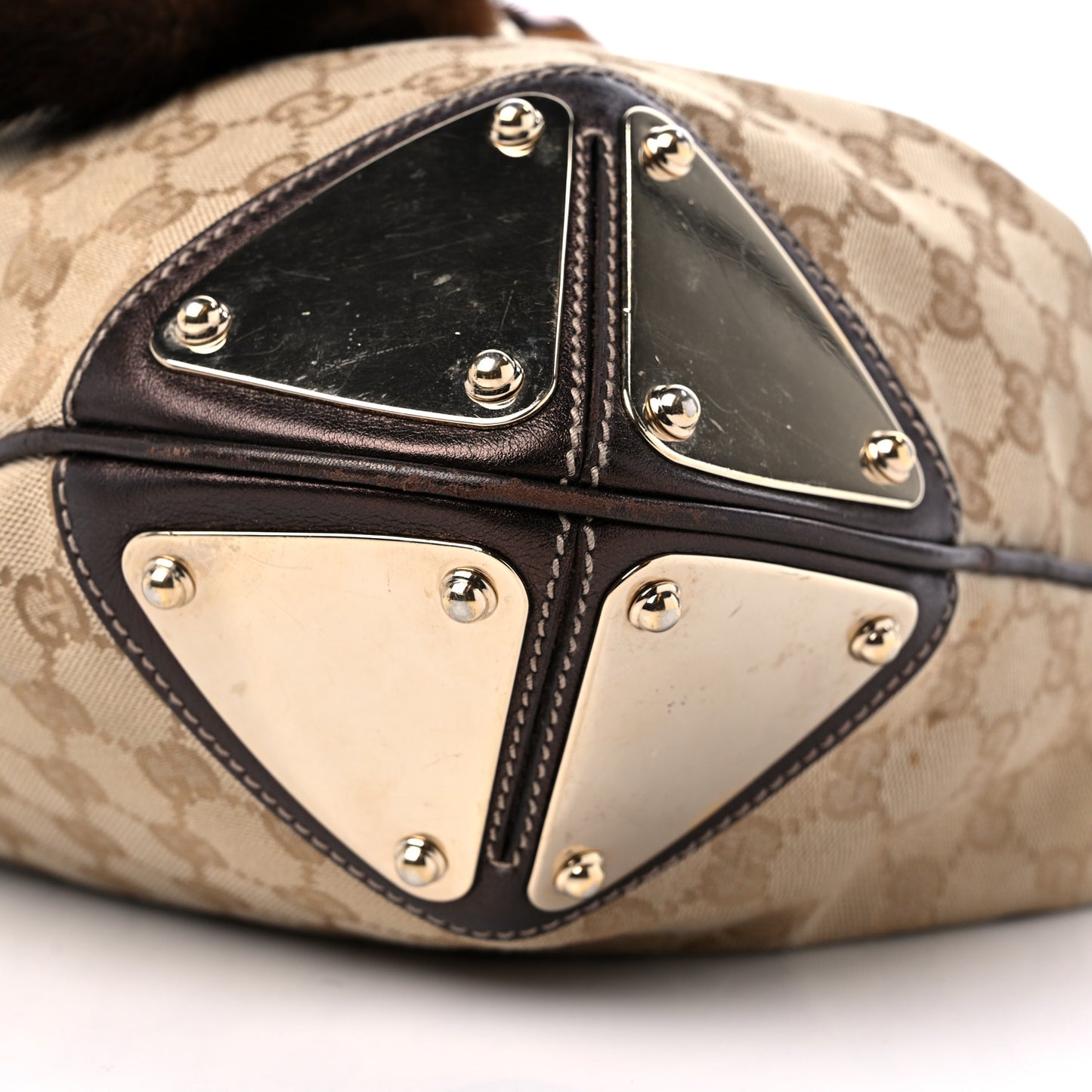 Monogram Mink Indy Small Top Handle Bag Metallic