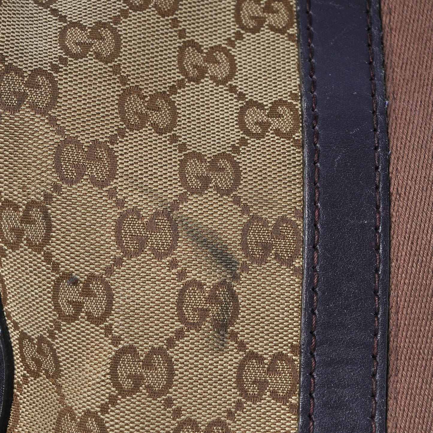 Monogram Vintage Web Medium Boston Dark Purple