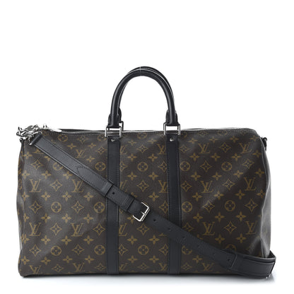 Louis Vuitton Monogram Macassar Keepall Bandouliere 45 1 of 9