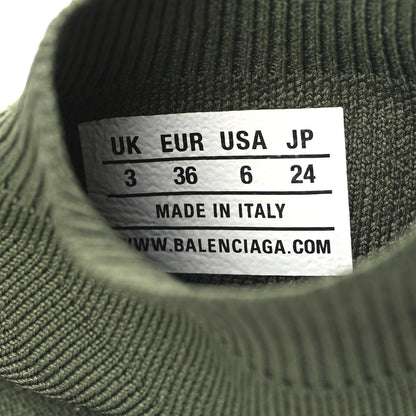Balenciaga Technical 3D Recycled Knit Womens Speed 2.0 Sneakers 36 Green 7 of 7