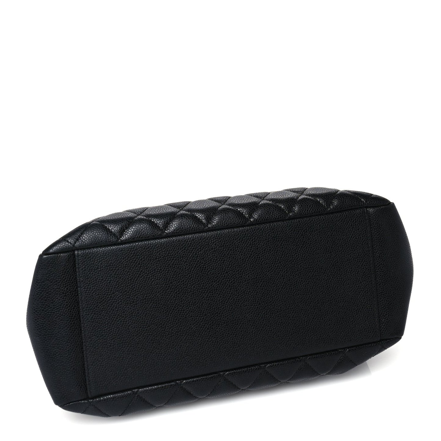 Caviar Quilted Grand Shopping Tote GST  Black