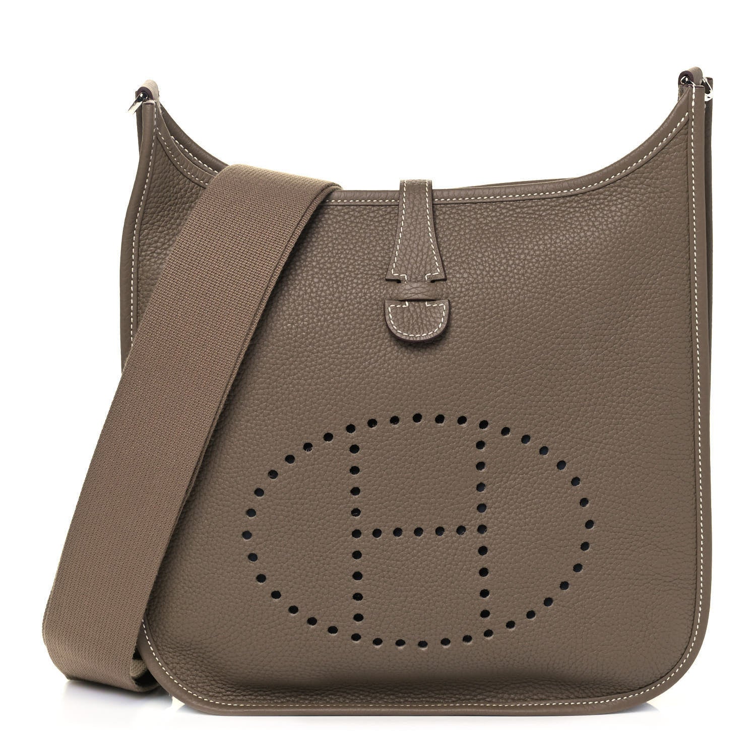 Hermes Taurillon Clemence Evelyne III PM Etoupe 1 of 7