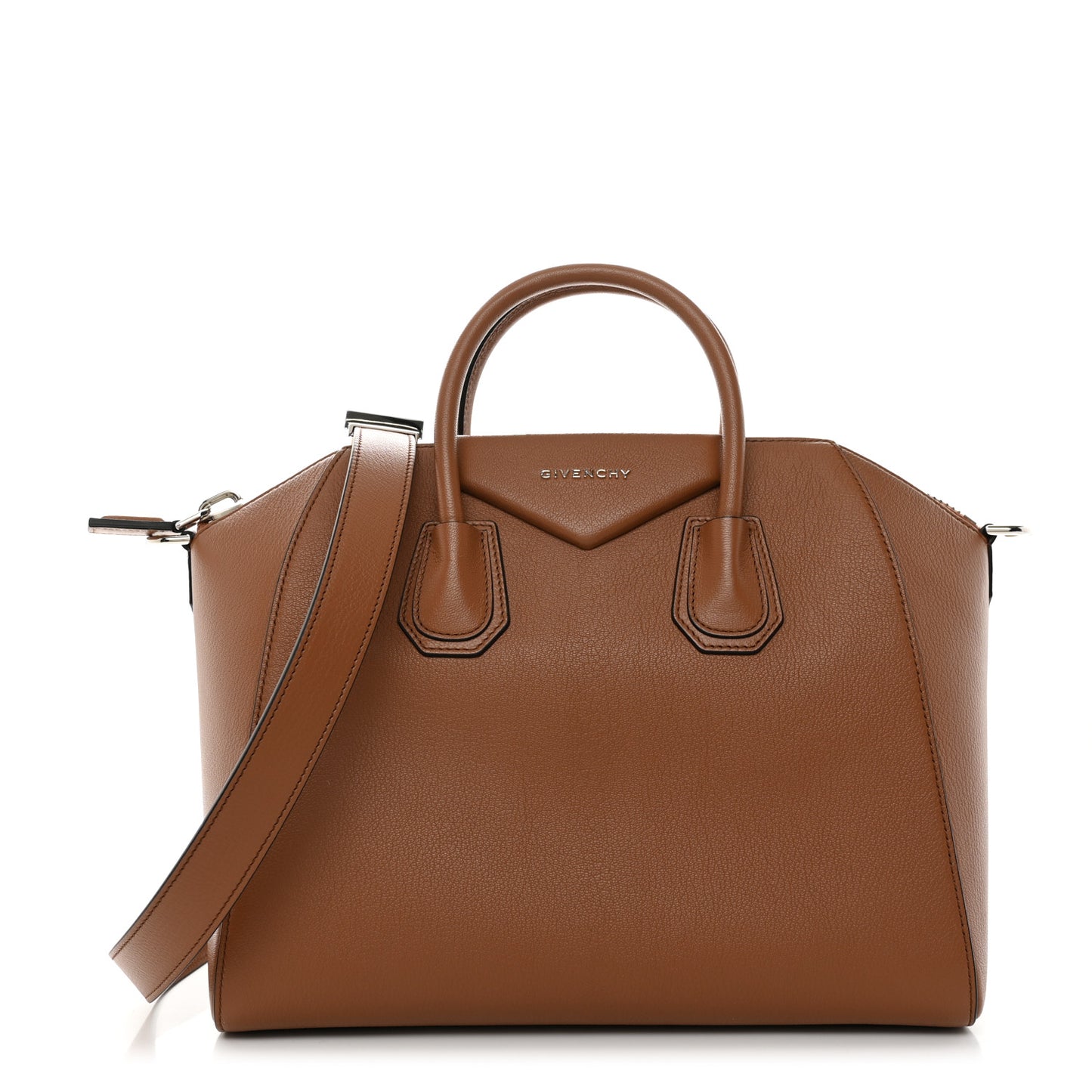 Sugar Goatskin Medium Antigona Cognac