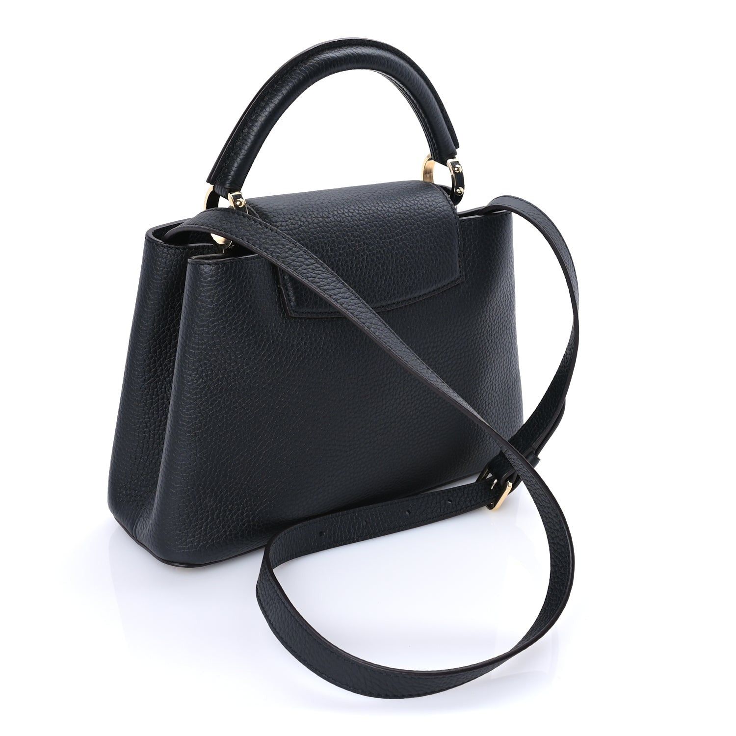 Louis Vuitton Taurillon Capucines BB  Black 3 of 9