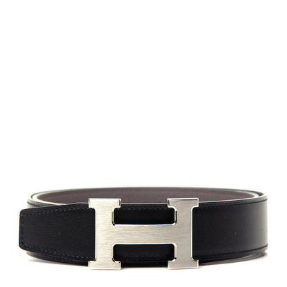 Hermes Box Togo 32mm H Belt 85 Black Etain 1 of 5