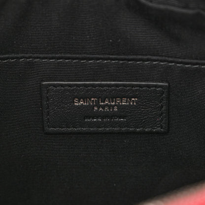Saint Laurent Calfskin Matelasse Monogram Lou Camera Bag Red 6 of 7