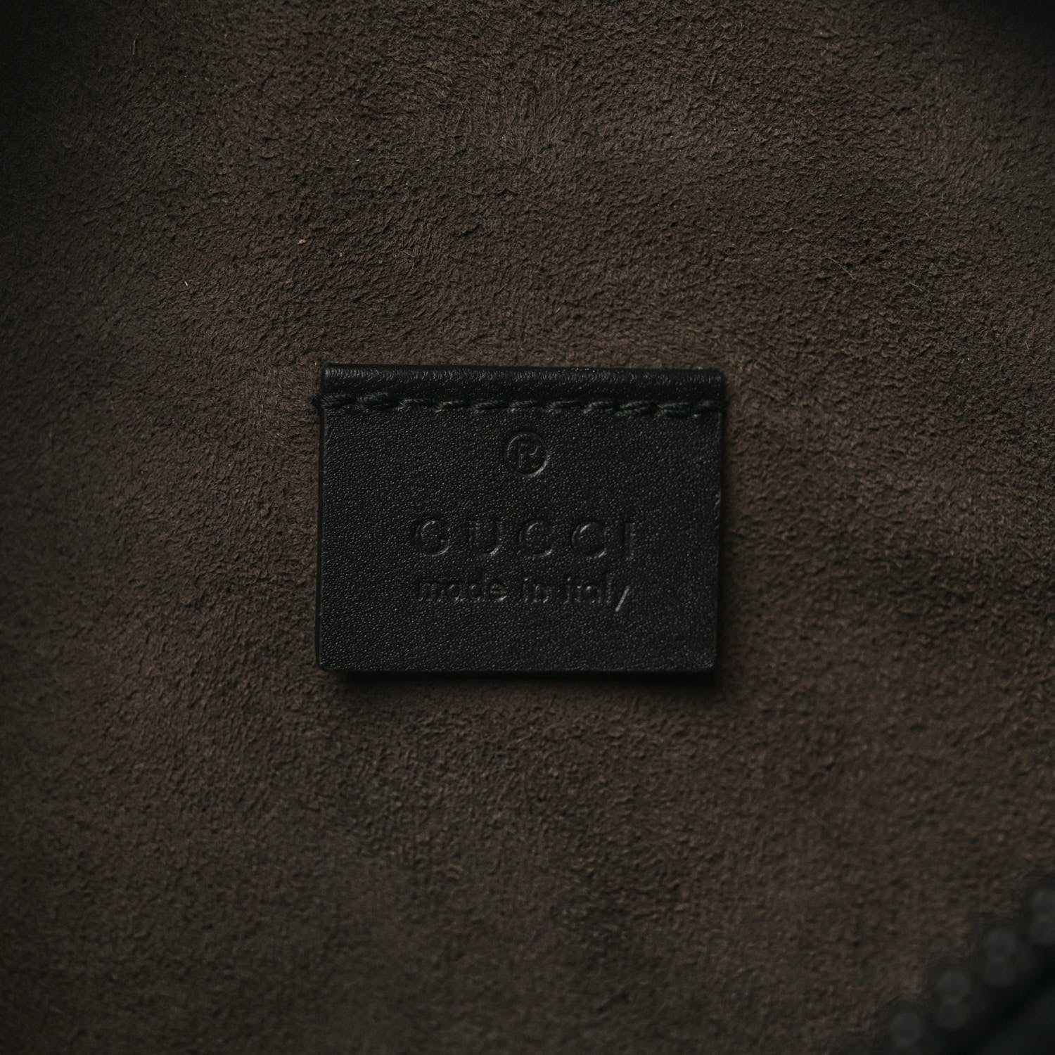 Gucci GG Supreme Monogram Belt Bag Black 6 of 8