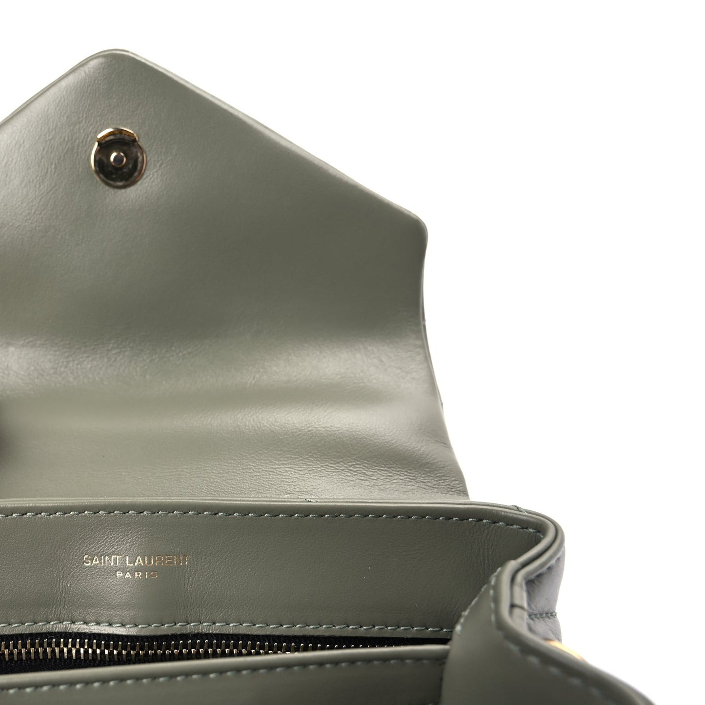Calfskin Y Quilted Monogram Toy Loulou Crossbody Bag  Light Sage