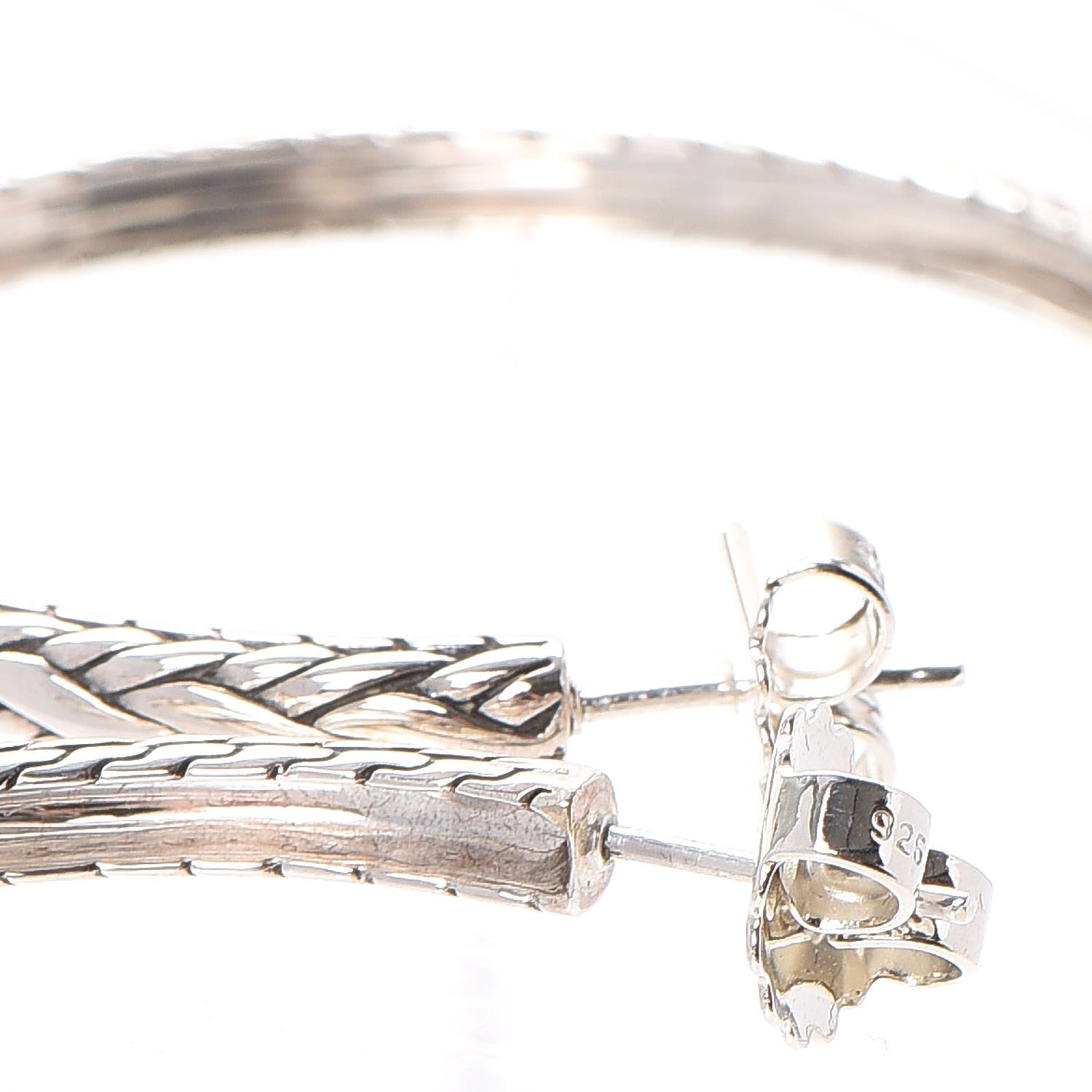 John Hardy Classic Chain Kepang Hoop Earrings 4 of 6