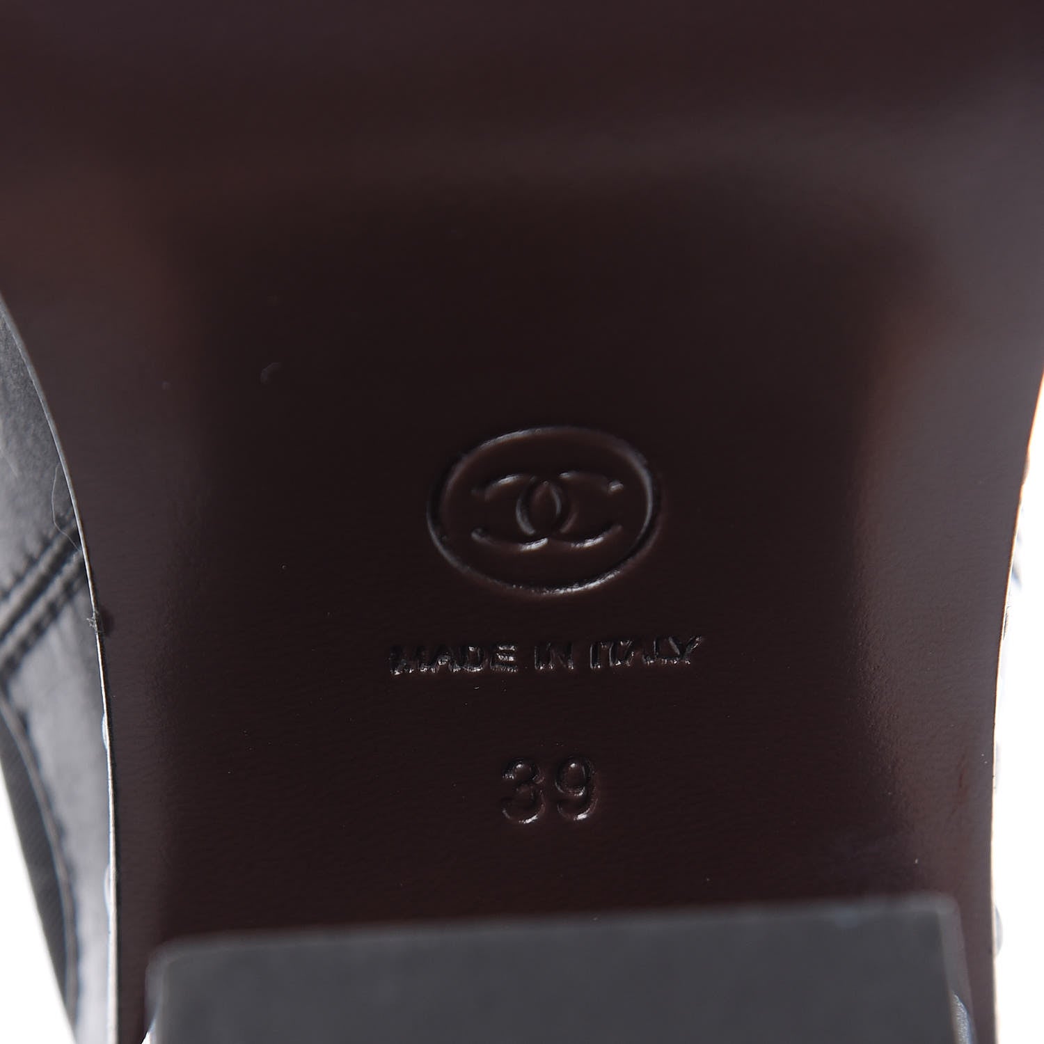 Chanel Calfskin Chain Around Elastic Boots 39 Black 6 of 11