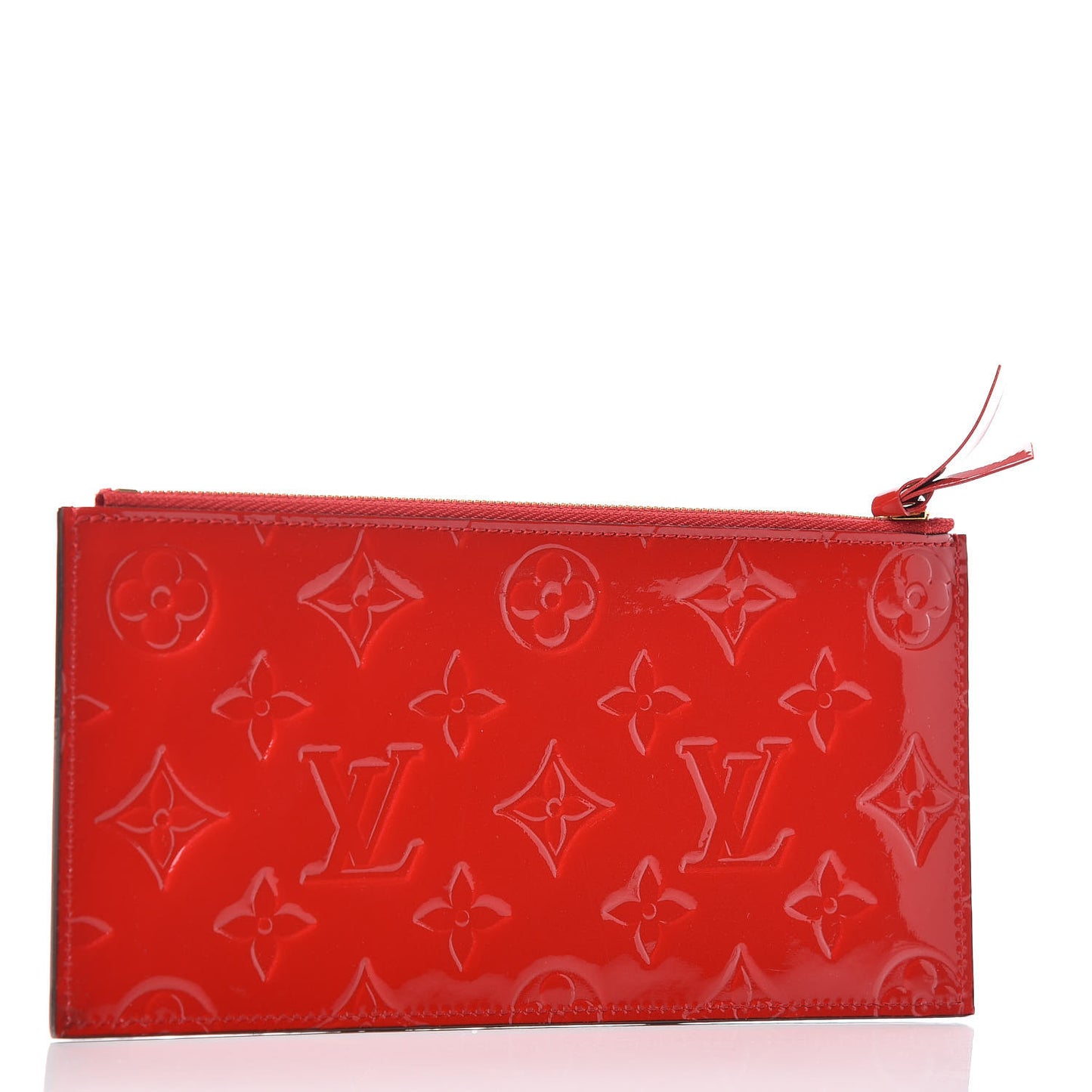 Vernis Felicie Chain Wallet Zippered Insert Cherry