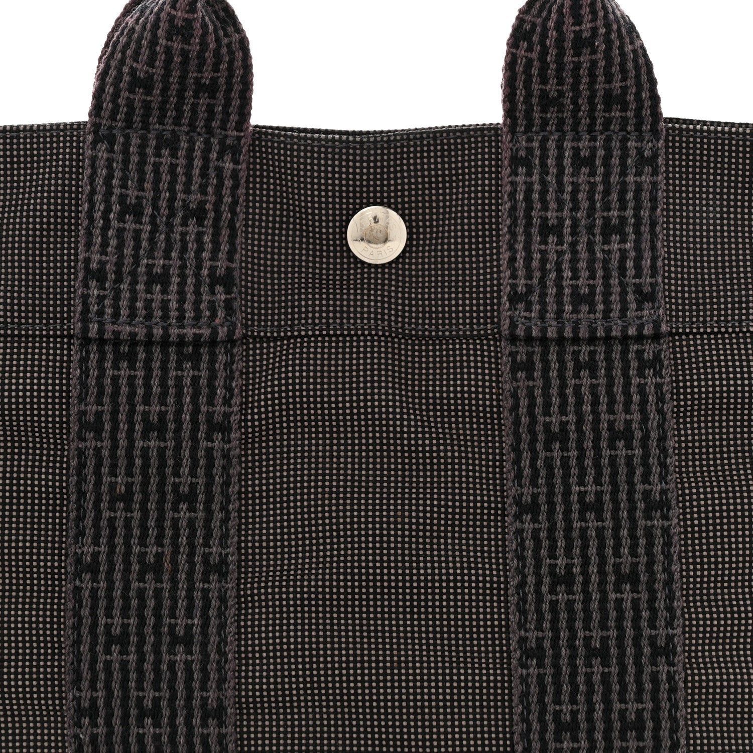 Hermes Canvas Herline PM Tote Grey 7 of 7