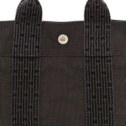 Hermes Canvas Herline PM Tote Grey 7 of 7