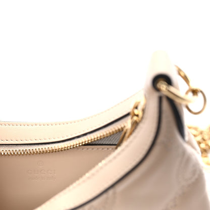 Gucci Calfskin GG Matelasse Mini Hobo Shoulder Bag  Beige 5 of 7
