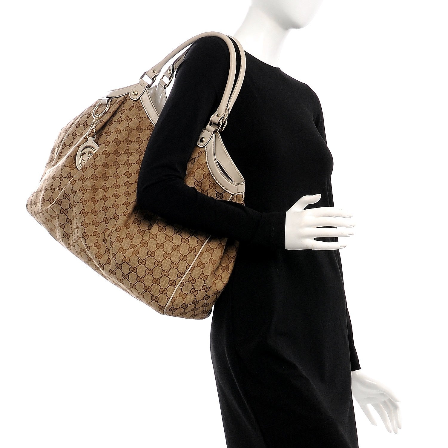 Gucci Monogram Large Sukey Tote Off White 2 of 9