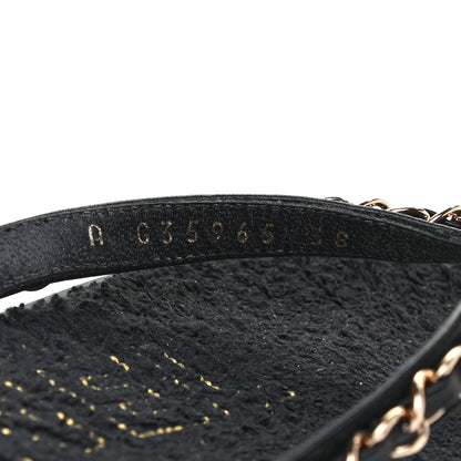 Chanel Lambskin CC Chain Thong Sandals 38 Black 8 of 8