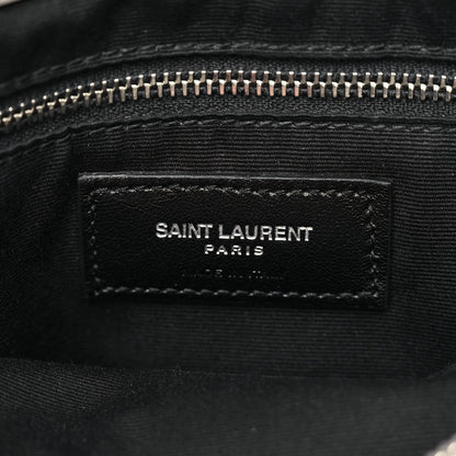 Saint Laurent Calfskin Y Quilted Monogram Medium Loulou Chain Satchel Light Grey 5 of 9