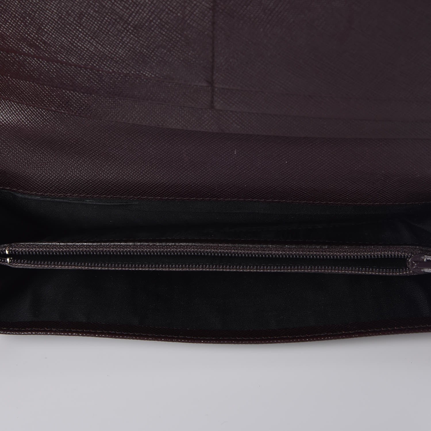 Prada Tessuto Nylon Continental Flap Wallet Ebano 5 of 8