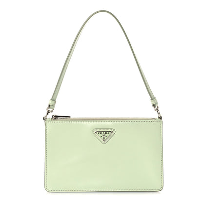 Prada Spazzolato Mini Shoulder Bag  Vert Olive 1 of 8