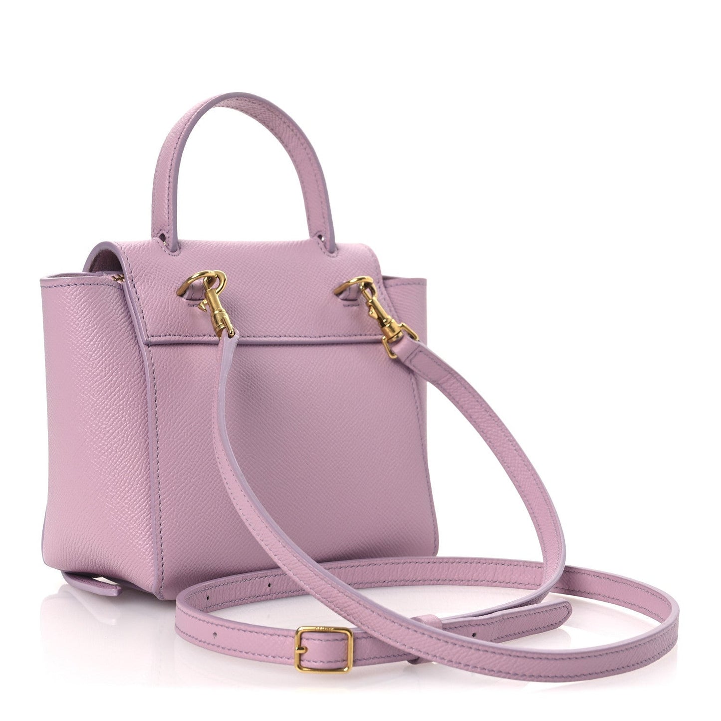 Grained Calfskin Nano Belt Bag Antique Rose