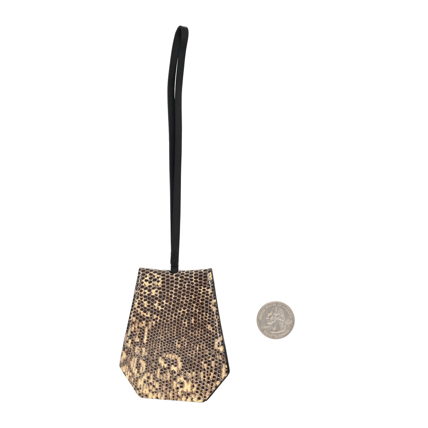 Hermes Lizard Clochette Cles Key Ring Charm Ombre 2 of 3