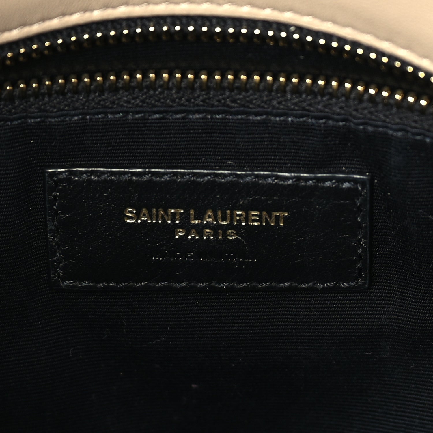 Saint Laurent Lambskin Quilted Small Loulou Puffer Monogram Chain Satchel Dark Beige Dark Beige 5 of 8