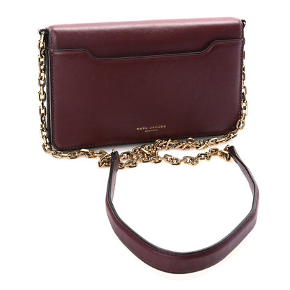 Marc Jacobs Calfskin West End Chain Wallet  Burgundy 2 of 8