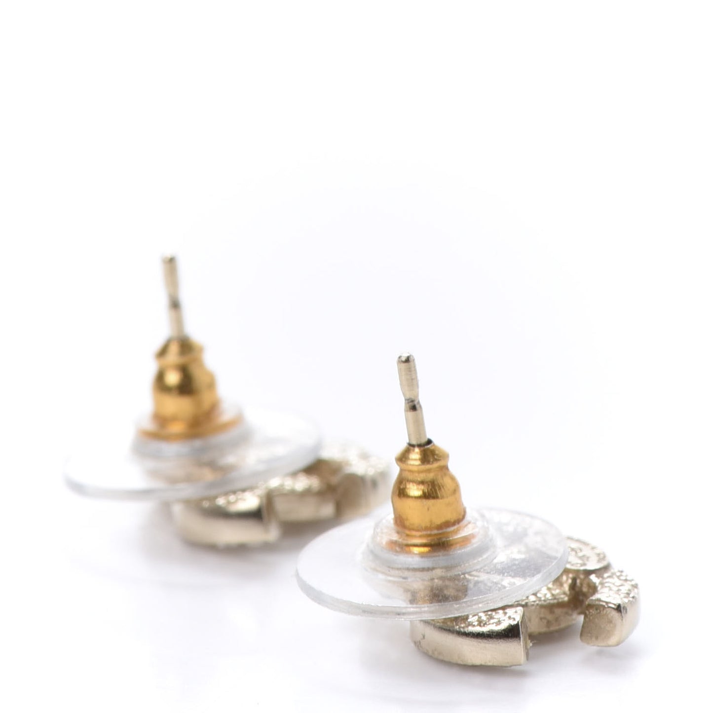 Crystal CC Earrings Gold