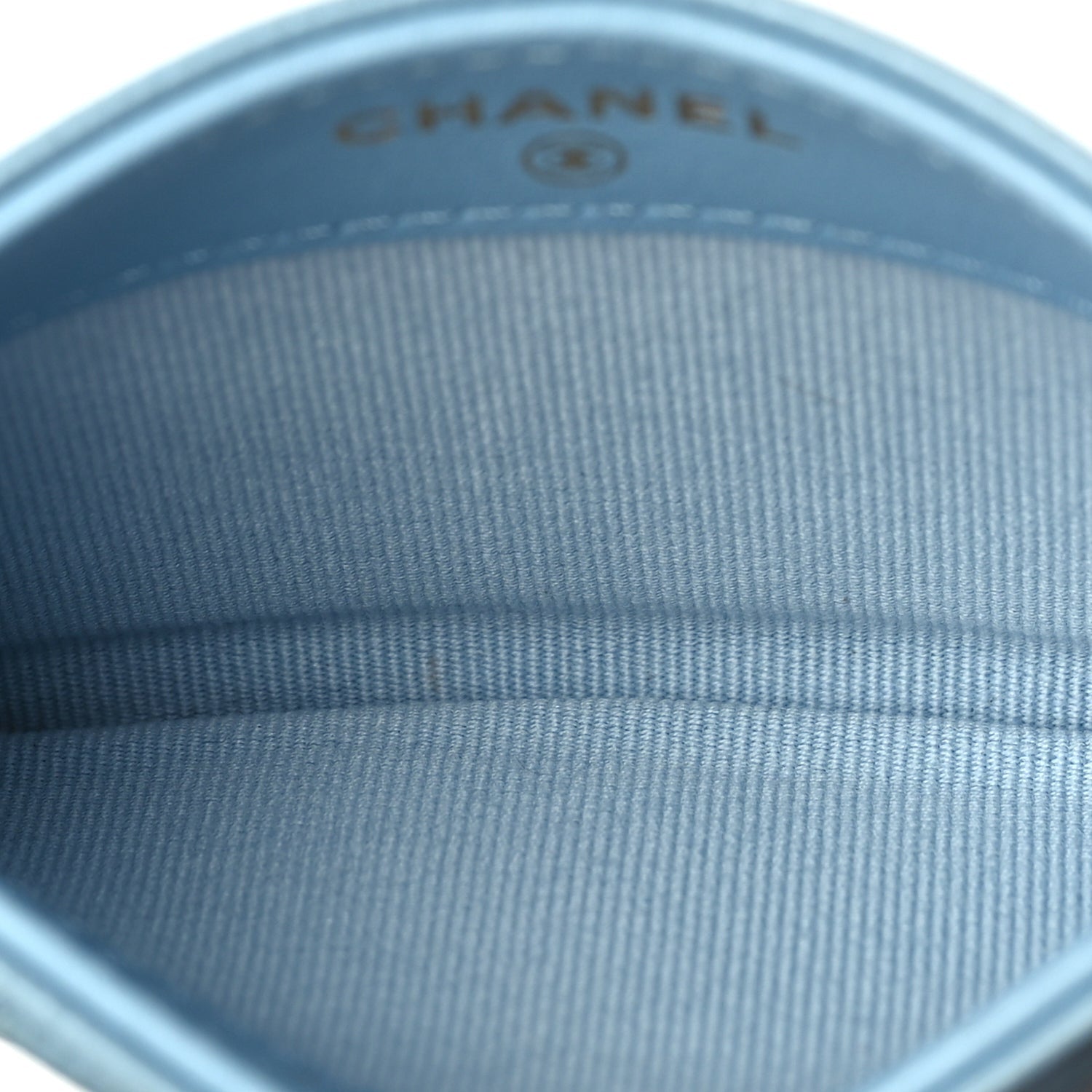 Chanel Caviar Quilted Card Holder Blue 7 of 8