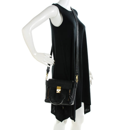 3.1 Phillip Lim 3.1 Textured Calfskin Mini Pashli Satchel Black 2 of 9