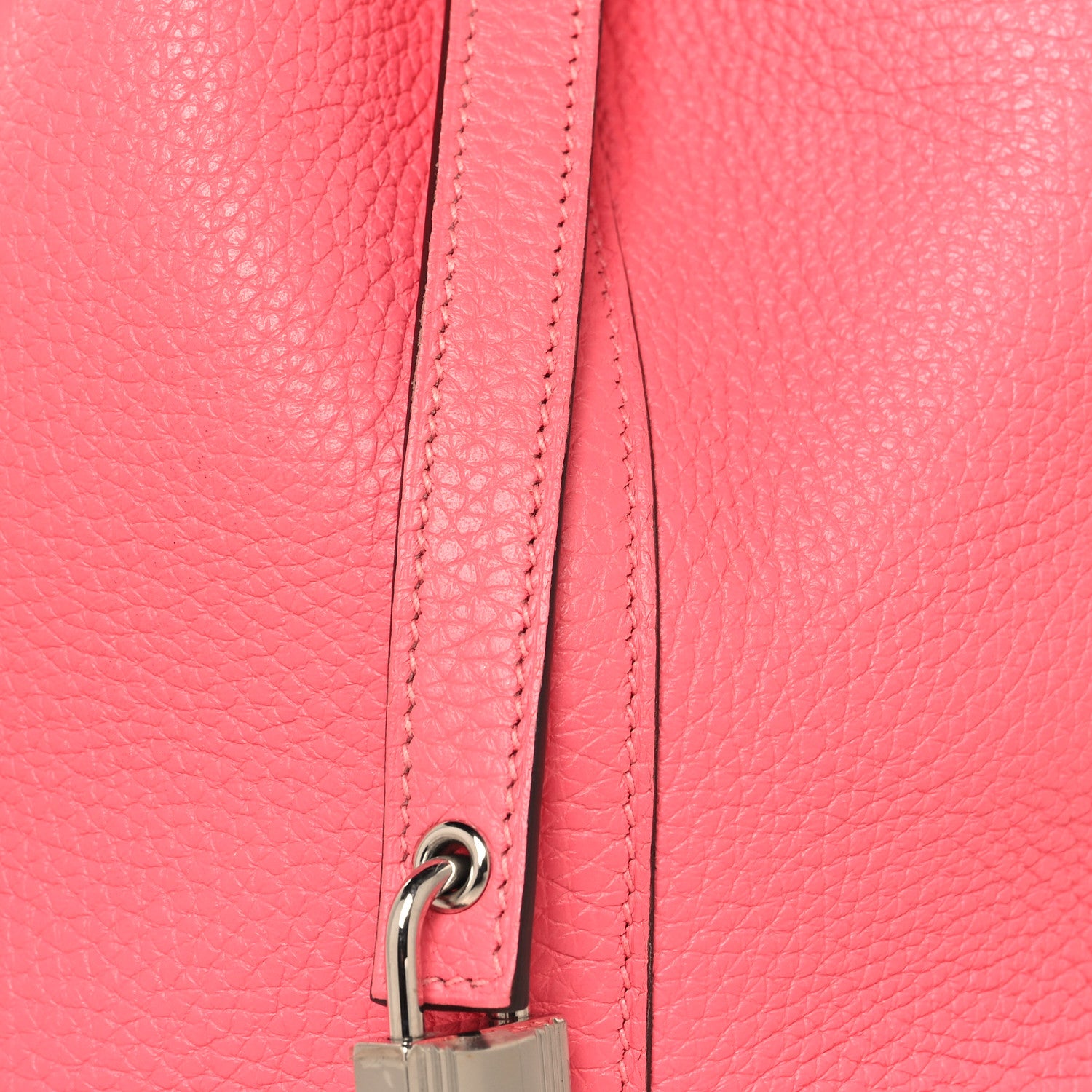 Hermes Taurillon Clemence Swift  Eclat Picotin Lock 18 PM  Rose Azalee Terre Battue 8 of 13