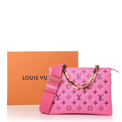 Louis Vuitton Lambskin Embossed Monogram Vuittamins Coussin PM Rose Violet 10 of 10