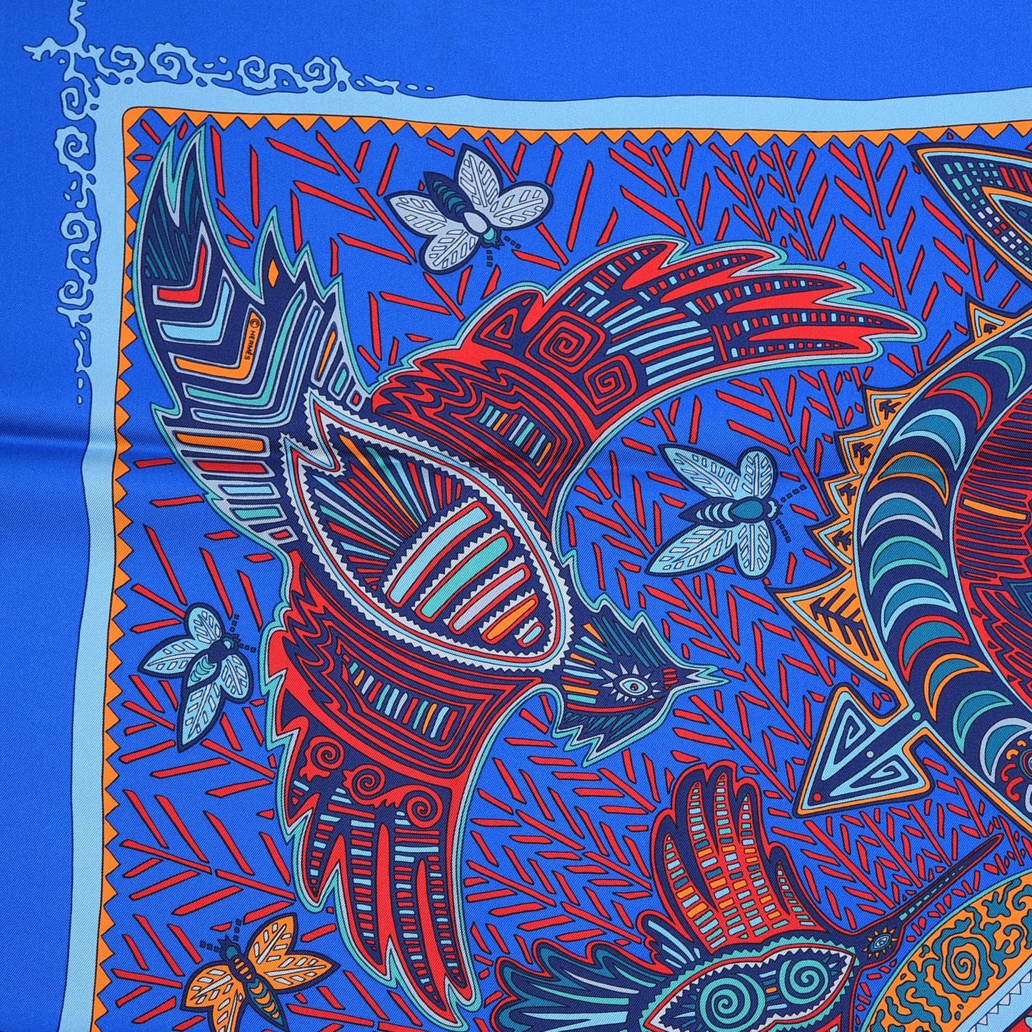 Silk Legende Kuna Peuple de Panama Scarf 90