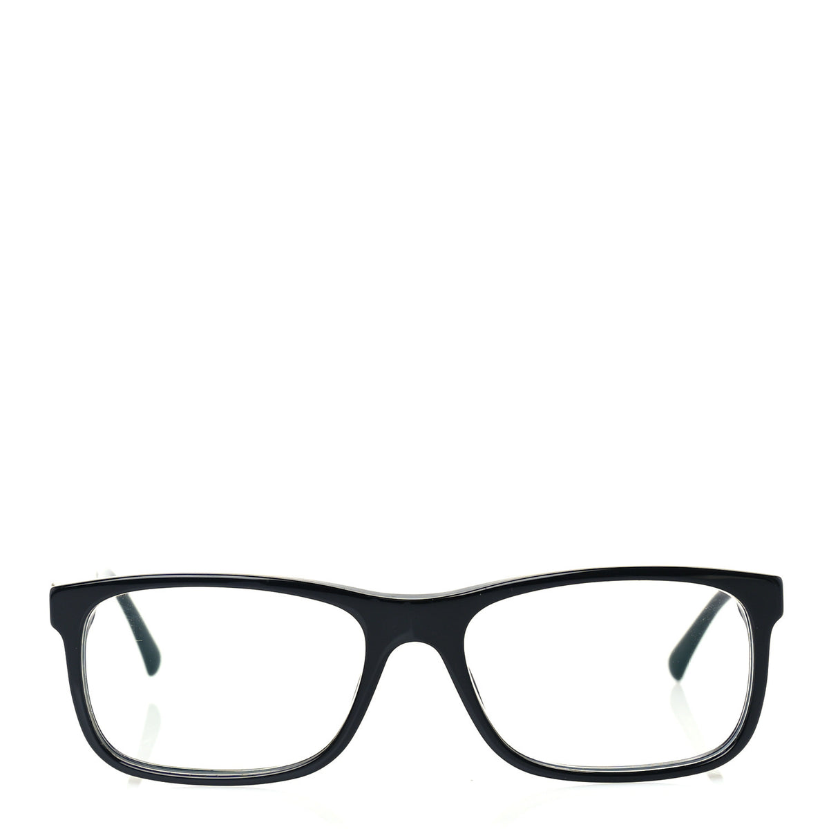 Acetate Square Clear Glasses 3278 Black Gold