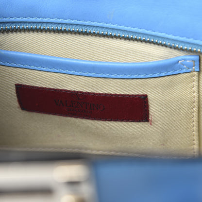 Valentino Garavani Vitello Mini Rockstud Double Handle Tote Parrot 6 of 15