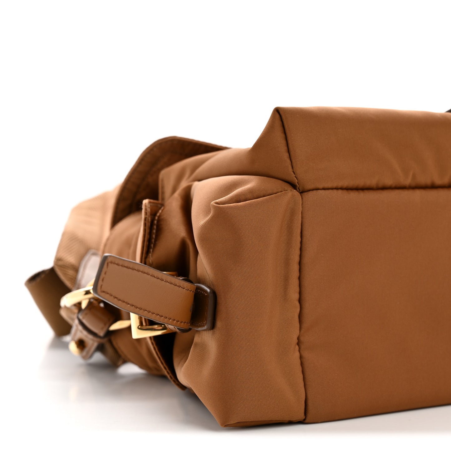 Re-Nylon Medium Explore Shoulder Bag Camel