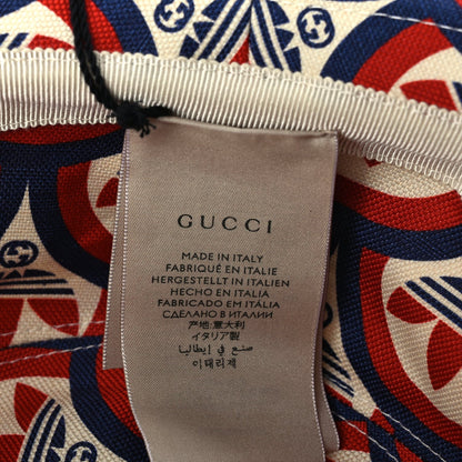 Gucci X ADIDAS Canvas Trefoil Interlocking G Bucket Hat M Red White Blue 7 of 7