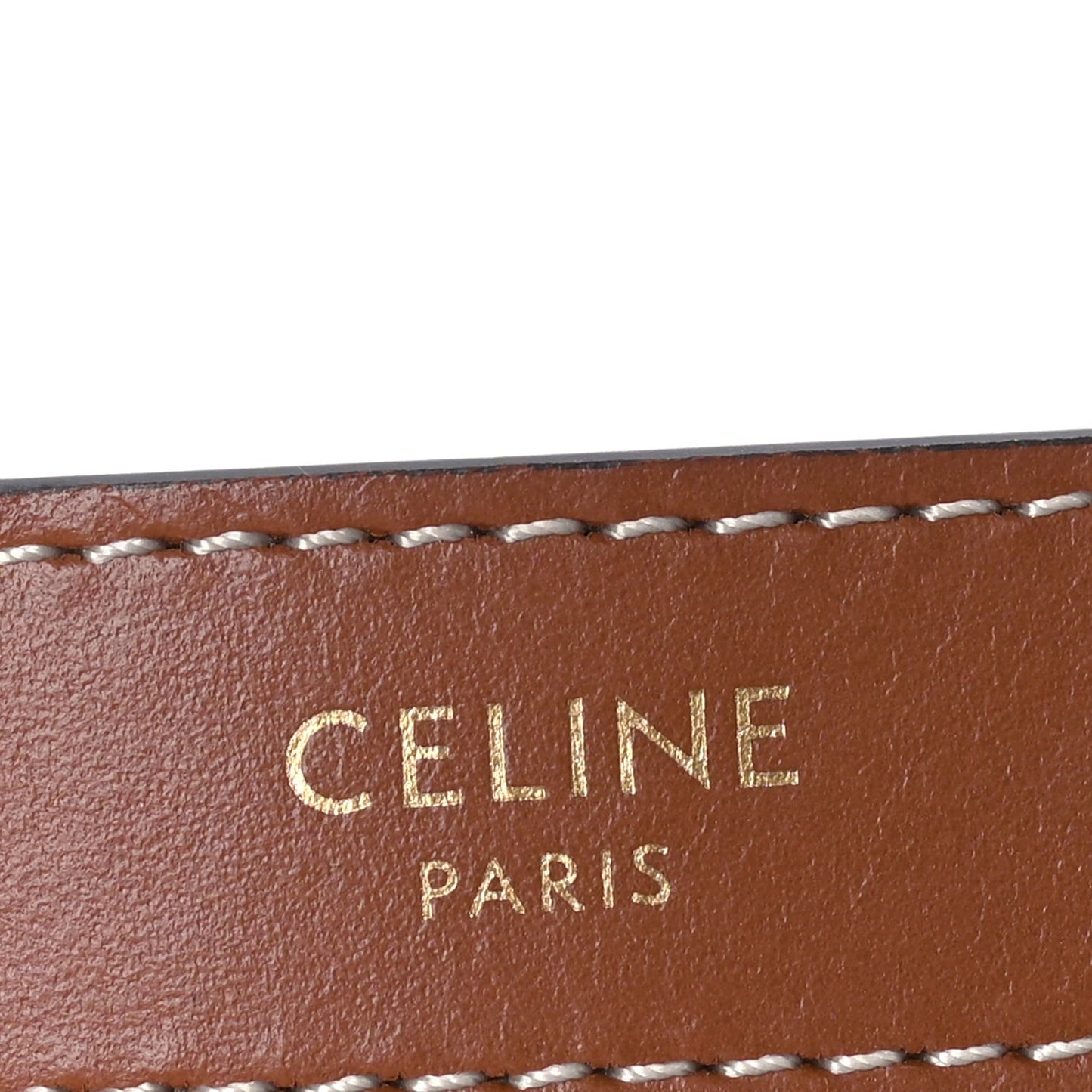 Triomphe Canvas Calfskin Ava Shoulder Bag Tan