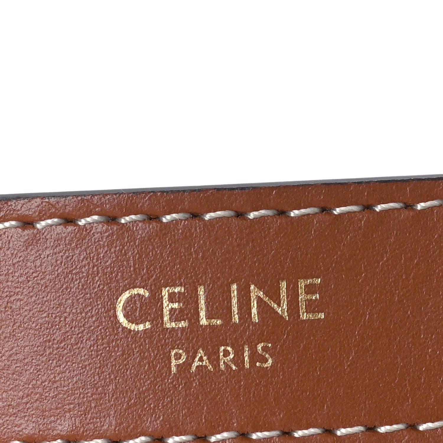 Celine Triomphe Canvas Calfskin Ava Shoulder Bag Tan 4 of 7