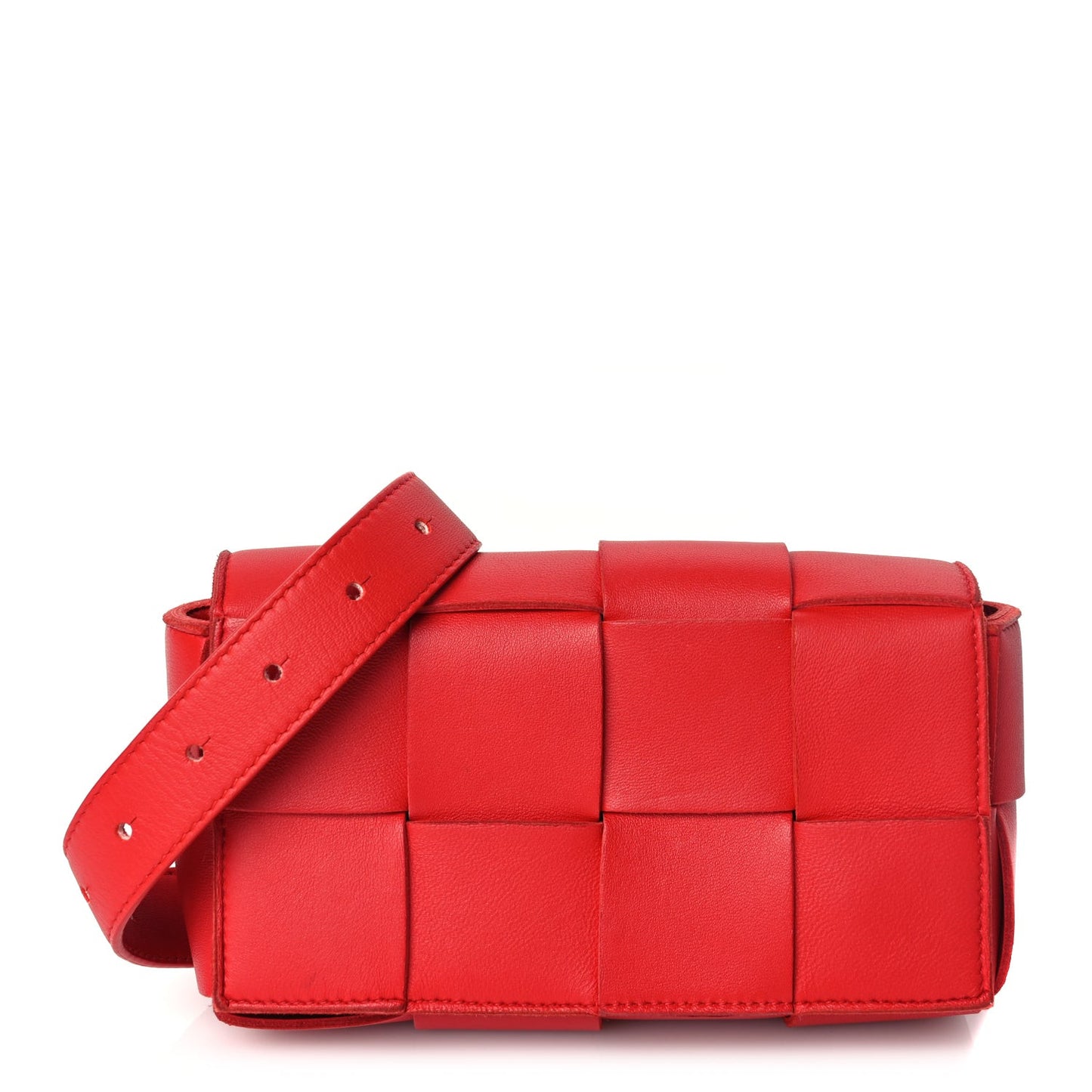 Nappa Maxi Intreccio The Belt Cassette Bag Chilli