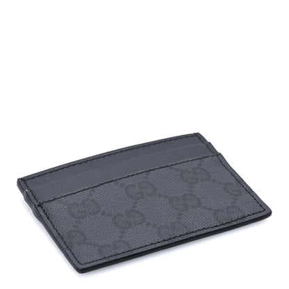 Gucci GG Supreme Monogram Card Holder  Black Grey 5 of 7