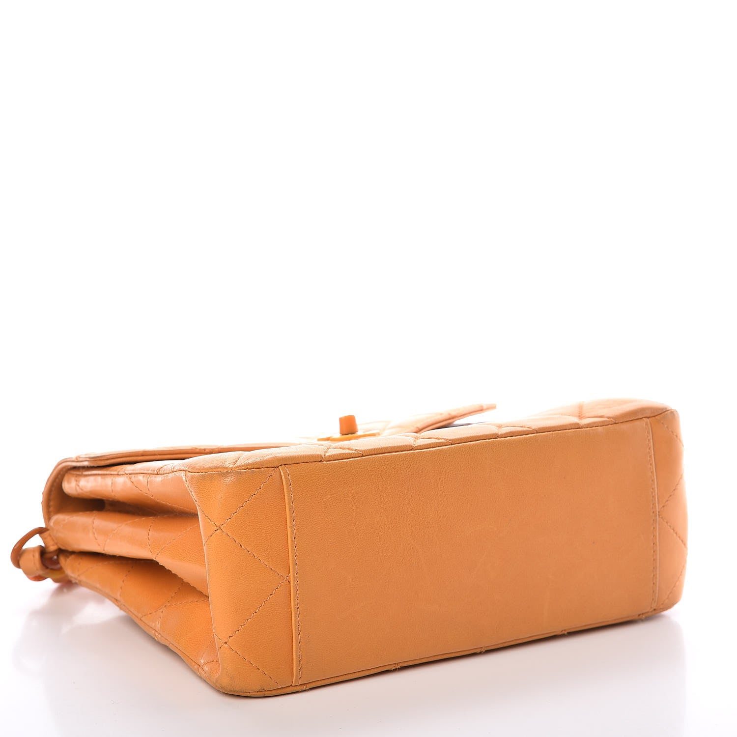 Chanel Lambskin Quilted Medium Bekko Chain Flap Mango 4 of 9