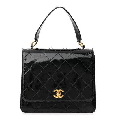 Chanel Patent Medium Kelly Flap Black 1 of 16