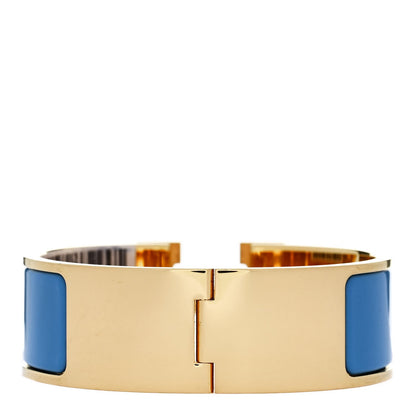Hermes Enamel Wide Clic Clac H Bracelet PM Bleu Cielo 3 of 4
