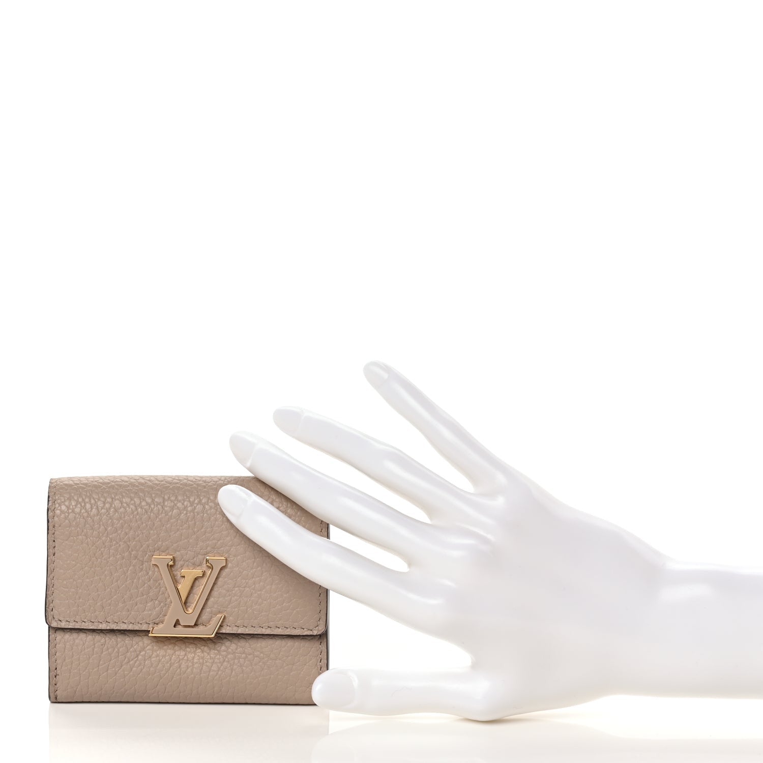 Louis Vuitton Taurillon Capucines XS Wallet Galet 2 of 8