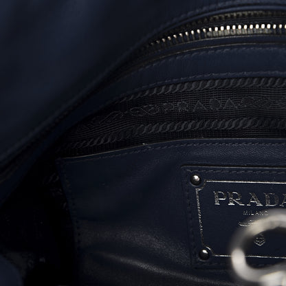 Prada Soft Calf Shopping Tote Bluette 9 of 10